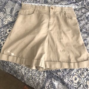Vintage high waisted khaki shorts